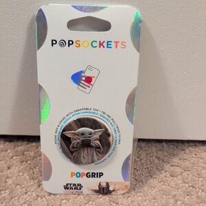 PopSocket PopGrip Star Wars The Mandalorian Phone Grip - Gray NWT
